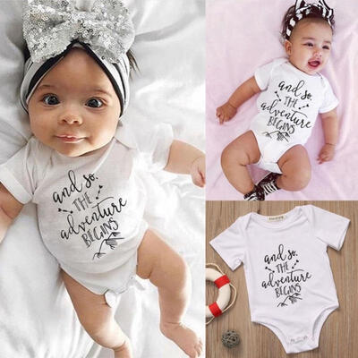 

Fashion Baby Boys Girls Newborn Sunsuit Bodysuit Romper Playsuit Outfit Clothes