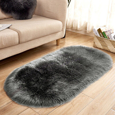 

Toponeto Soft Rug Chair Cover Artificial Sheepskin Wool Warm Hairy Carpet Seat Mats Rug