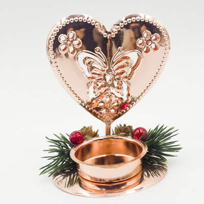 

Christmas Table Candle Holder XMAS Party Wedding Dinner Iron Candlestick Decor