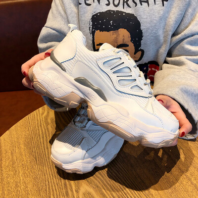 

Torre shoes female summer Korean version of wild ulzzang students ins Super Fire sports white shoes tide