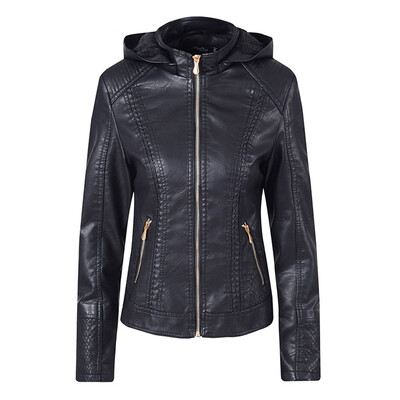 

Toponeto Women Casual Hoodie Slim Zipper Long Sleeve Bomber Jacket Warm Coat