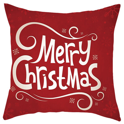 

Siaonvr Merry Christmas Short Plush Pillowcase Sofa Pad Set Home Decoration 18x18 Inch