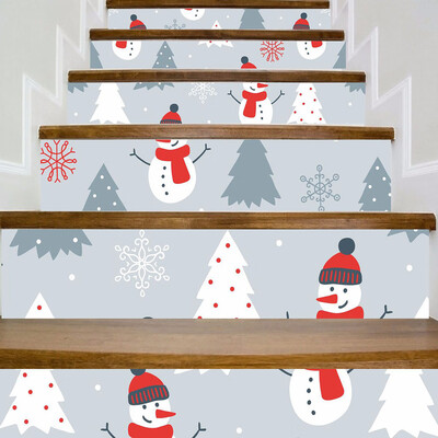 

Siaonvr Christmas Decoration Stair Stickers Christmas Stairs Stickers Wall Stickers