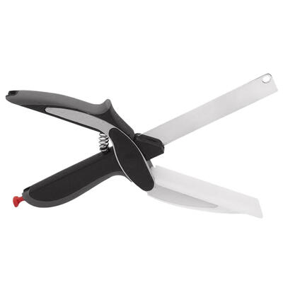 

2 in 1 Food Chopper Cutter Kitchen Knife Scissors Shears Vegetable Slicer
