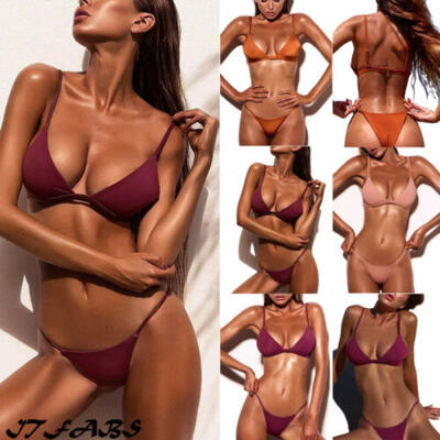 

US Womens Bikini Set Bandage Push-Up Padded Swimwear Swimsuit Bathing Brazilian