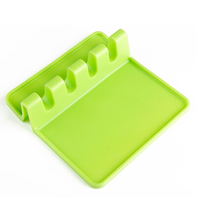 

Silicone Kitchen Utensil Holder Soup Spoon Shovel Pad - Spoon Rack Home New
