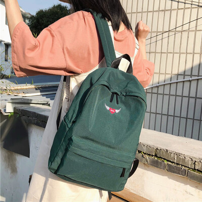 

Ins Schoolbag Female Campus Korean High School Students Backpack Japanese Cute Piggy Canvas Backpack