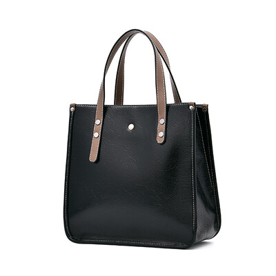 

Bag girl autumn&winter simple handbag Korean version slanted retro chic bucket bag temperament shoulder bag