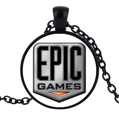 

FOR-TNITE Alloy Gemstone Necklace Pendant Fans Favorite Gamer Gifts for Boys Girls Adults