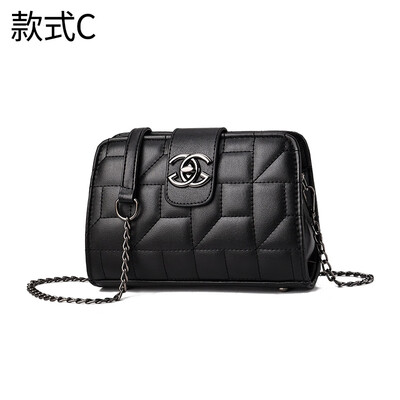 

10 pieces from the batch Korean version of the retro car sewing line foundation small square bag small fragrance simple shoulder Messenger bag