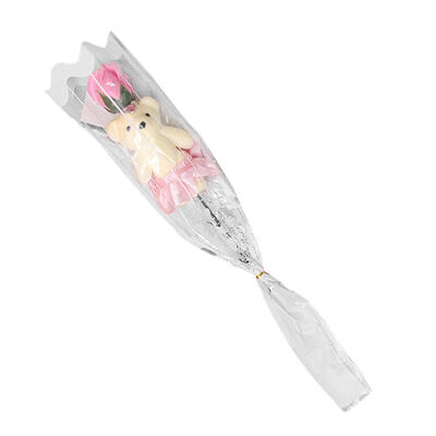 

Bear Rose Flower Soap Valentines Day Creative Cartoon Bouquet Dolls Gift