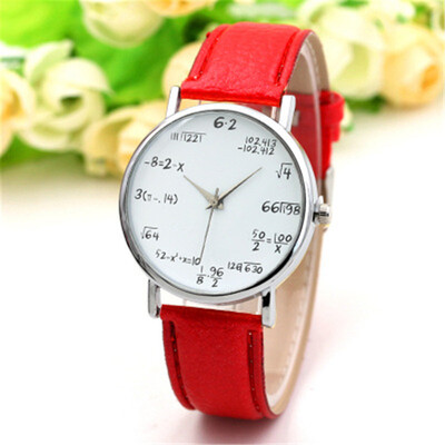 

Mathematical formula root number belt watch popular quartz watch student watch custom