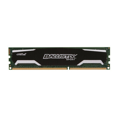 

Crucial Ballistix Sport 8GB Single DDR3 1600 MTs PC3-12800 CL9 15V UDIMM 240-Pin Memory BLS8G3D1609DS1S00
