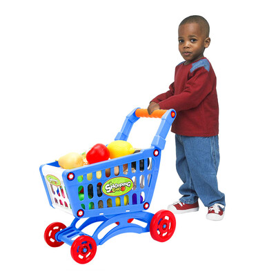 

Gobestart Shopping Carts Fruit Vegetable Pretend Play Children Kid Educational Toy BU