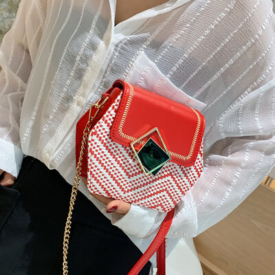 

Senior sense handbag new 2019 fashion foreign gas chain shoulder bag summer small fresh wild ins Messenger bag