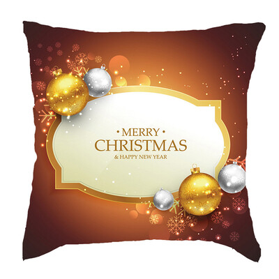 

Tailored Merry Christmas Short Plush Pillowcase Sofa Pad Set Home Decoration 18x18 Inch