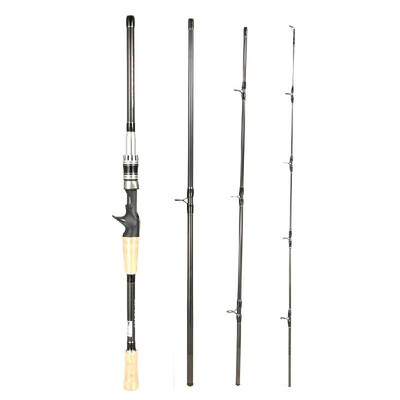 

4 Sections Spinning Casting Fishing Rod High 99 Carbon Rods Fishing Pole