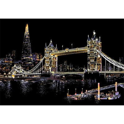 

Colorful city scratch painting educational Drawing toys for children gift scratch picture kids crafts art scraping painting
