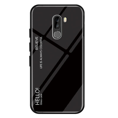 

Gradient Tempered Glass Case Cover for Xiaomi Pocophone F1