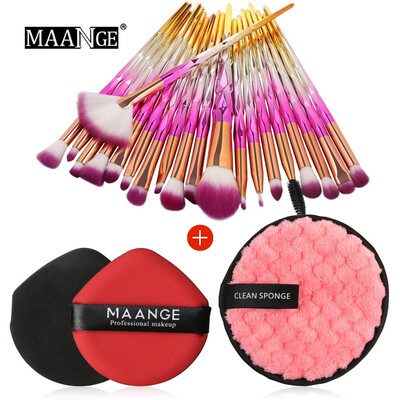 

Toponeto 20PCS Make Up Foundation Eyebrow Eyeliner Blush Cosmetic Concealer Brushes