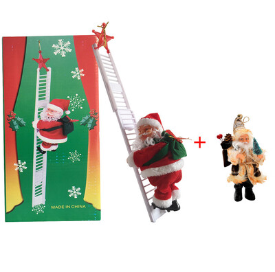 

Tailored Electric Climbing Ladder Santa Claus Christmas Figurine GiftsDecor Santa Claus