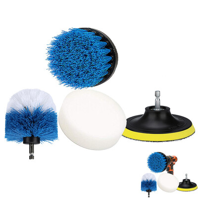 

〖Follure〗4 Piece Scrub Brush Power Drill Cleaning Brush Cleaner Combo Tool Kit Perfect for Cleaning Grout