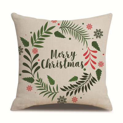 

18X18&quot Christmas Pillow Case Sofa Car Throw Cushion Covers Christmas Pillowcase Home Sofa Decor