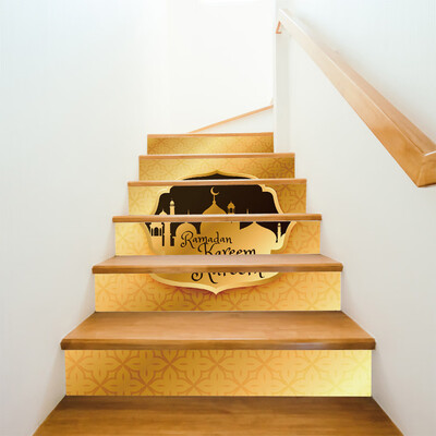 

〖Follure〗Muslim Ramadan Blessing Creative Stair Stickers Creative Floor Stairs Decorative