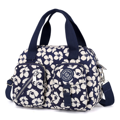 

Old&middle-aged ladiesbags with one shoulder slanting bag Mothers leisure printed bags Oxford canvas nylon bags
