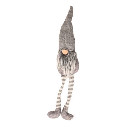 

Gobestart Christmas Decoration Striped Hat Hanging Leg No Face Doll Room Decoration AQ