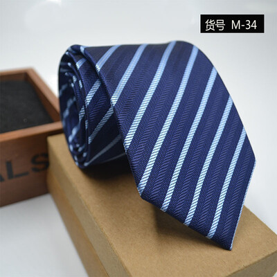 

New spot tie business dress mens tie polyester yarn arrow type 8CM business tie wholesale