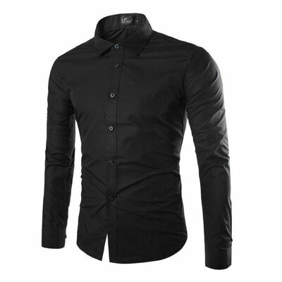 

Fashion Mens Luxury Long Sleeve Shirt Casual Slim Fit Stylish Dress Shirts Tops