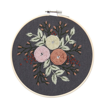 

DIY Ribbons Embroidery for Beginner Needlework Practice Kits Cross Stitch Modern Wall Painting Art Home Decoration Meet Sets
