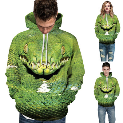 

Tailored Women Men Couples Print Long Sleeve Hoodie Sweatshirt Pullover Tops