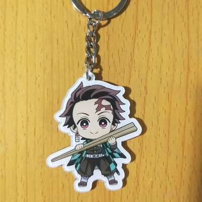 

Fat Bear Anime Demon Slayer Kimetsu no Yaiba rubber Keychain Key Ring Race Straps