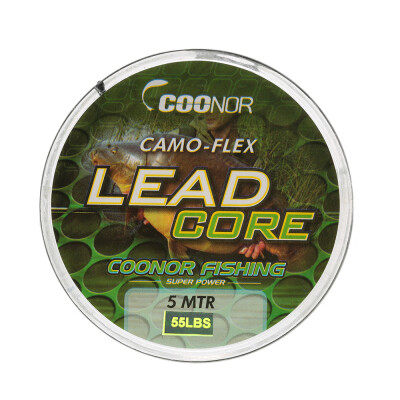 

35lb 45lb 55lb 5m Leadcore Braided Camouflage Carp Fishing Line Hair Rigs Lead Core Fishing Tackle