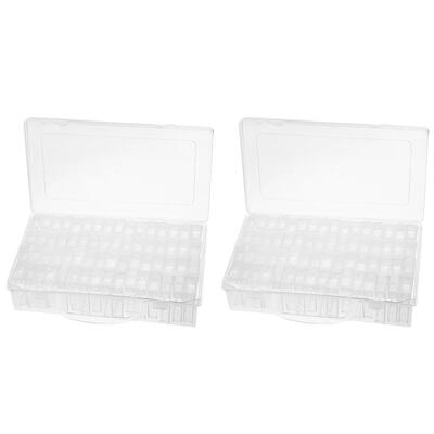 

64 Slots Bottles Diamond Painting Storage Box Rhinestone Beads Holder Case