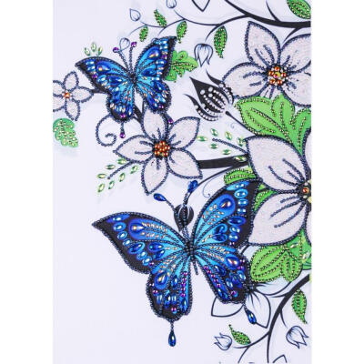 

5D DIY Special Shaped Diamond Painting Butterfly Flowers Cross Stitch Kits