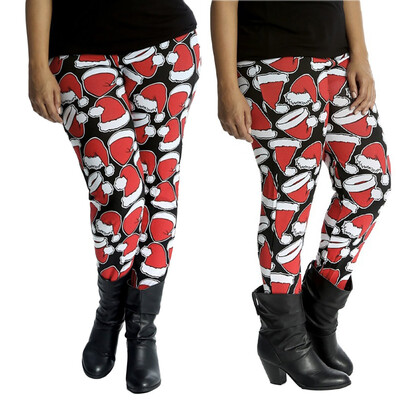 

Tailored Womens Santa Claus Print Tighten High Waist Pencil Pants Trousers