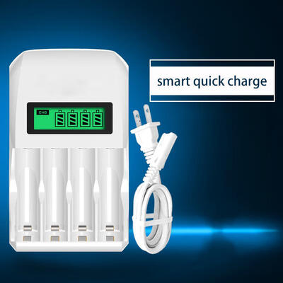 

PALO907 Universal Smart LCD Display 4-Slot Fast Battery Charger With AC Cable For AA AAA Batteries