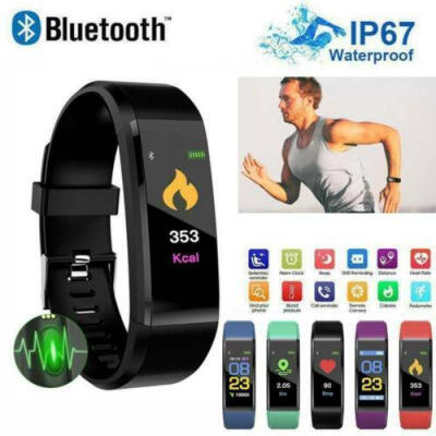 

Smart Watch Band Heart Rate Oxygen Blood Pressure Fitness Tracker Activity Sport