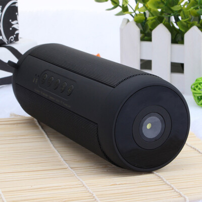 

T2 BT Speaker Waterproof Portable Outdoor Mini Column Box Speakers Support TF Card FM Stereo Hi-Fi Boxes Black