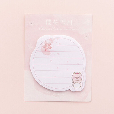 

Pink Pig sticky notes cartoon unicorn memo pad to do list planner diary note