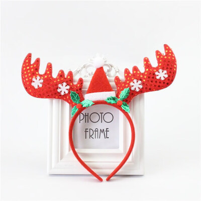 

FUNNYBUNNY Christmas Antler Headband Santa Claus Snowman Headband Child Headdress Prom Party Props