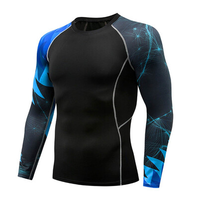 

Toponeto Fashion Mens Long Sleeve Yoga Fitness Print Casual T-Shirt Sport Top Blouse