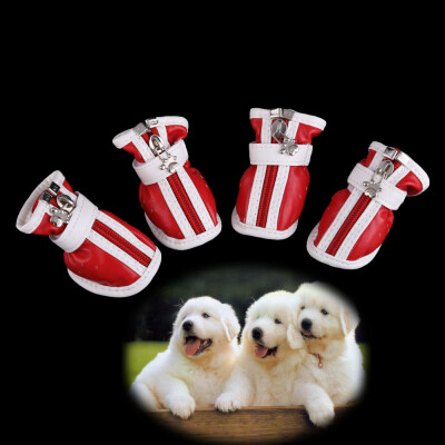 

New Fashion PU Comfortable Boots Waterproof Shoes For Small Big Pet Dog