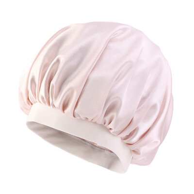 

Fashion Women Wide Band Silk Turban Bonnet Satin Headwrap Hair Loss Sleep Hat