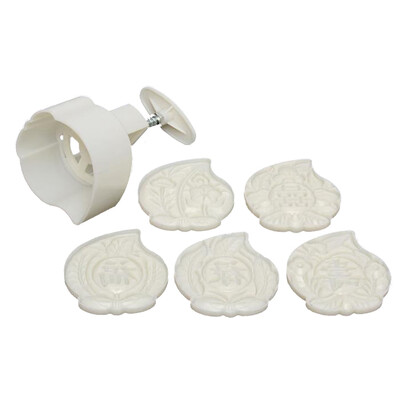 

Mooncake Mold Peach Shaped Mooncake Decoration Mold Mould Cookie Cutter Hand Pressure 5 Stamps