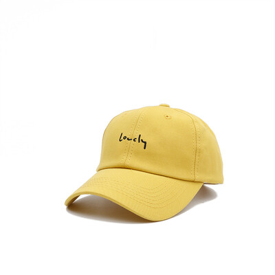 

Hat womens summer outdoor fashion baseball cap day line simple letter embroidered cap student couple sun hat