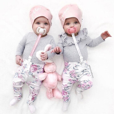 

Newborn Baby Toddler Girls Ruffles Solid TopsFloral Lace Pants Set Clothes